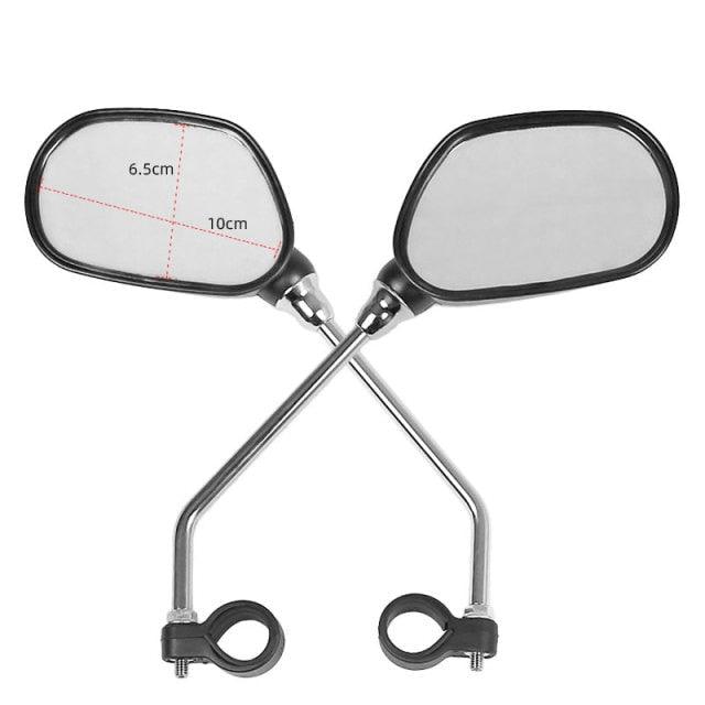 1 paire de rétroviseurs de vélo arrière, vue large pour vélo, cyclisme, réflecteur d'angle réglable gauche et droit, rétroviseurs réfléchissants à grand angle de rotation à 360° pour VTT, vélo de route, vélo électrique, trottinette électrique