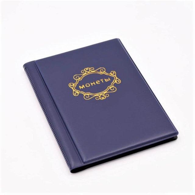 Album de pièces en cuir PU, 10 pages, 120 pochettes, pour pièces de monnaie, pièces commémoratives, médaillons, insignes, livre de collection, cadeaux pour amis et collectionneurs de pièces.