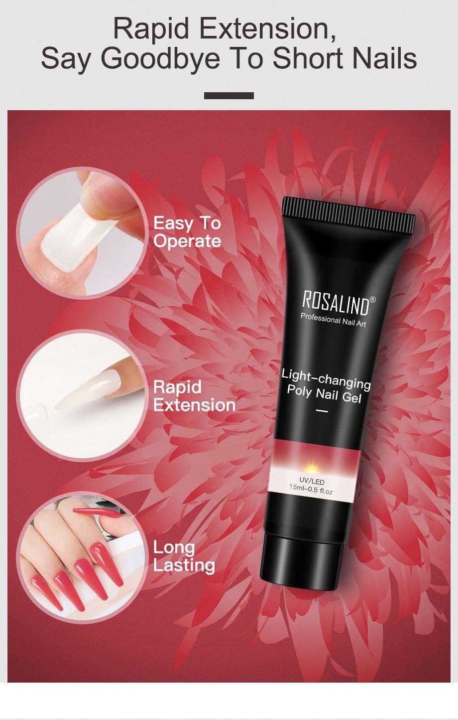 Nouveau Gel de Polissage Populaire pour Ongles 15ml Gel d'Extension UV pour Ongles Permanente Nail Art Manucure Design Gel à la Mode pour Femmes