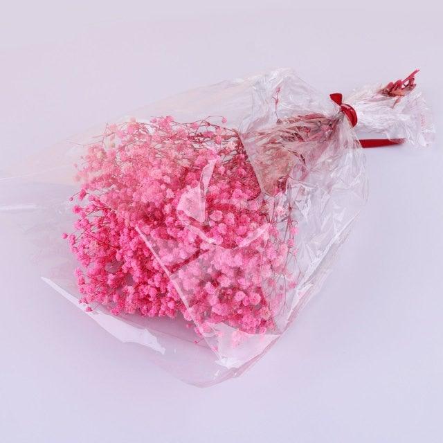 Fleurs séchées naturelles Gypsophile Mini Souffle de bébé Fleur Conservée Décor Floral Bouquet Mariage Fête Maison Toile de fond Décor 12cm