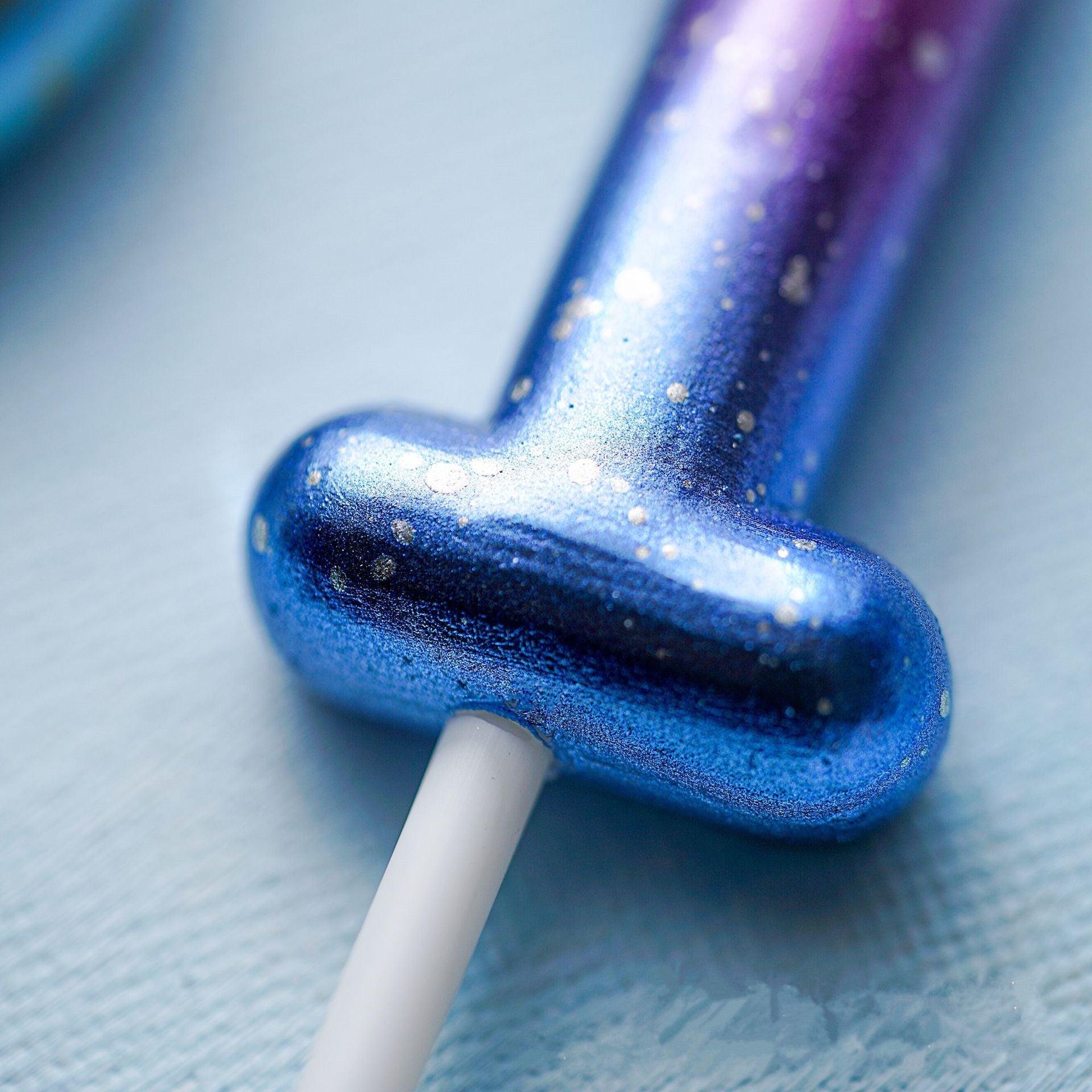 1 pièce Bougies Ciel Étoilé Décoration de Gâteau d'Anniversaire Dégradé Fête Gâteau Décoration Bougies Joyeux Anniversaire Bougies Chiffres pour Décoration de Gâteau pour Fête