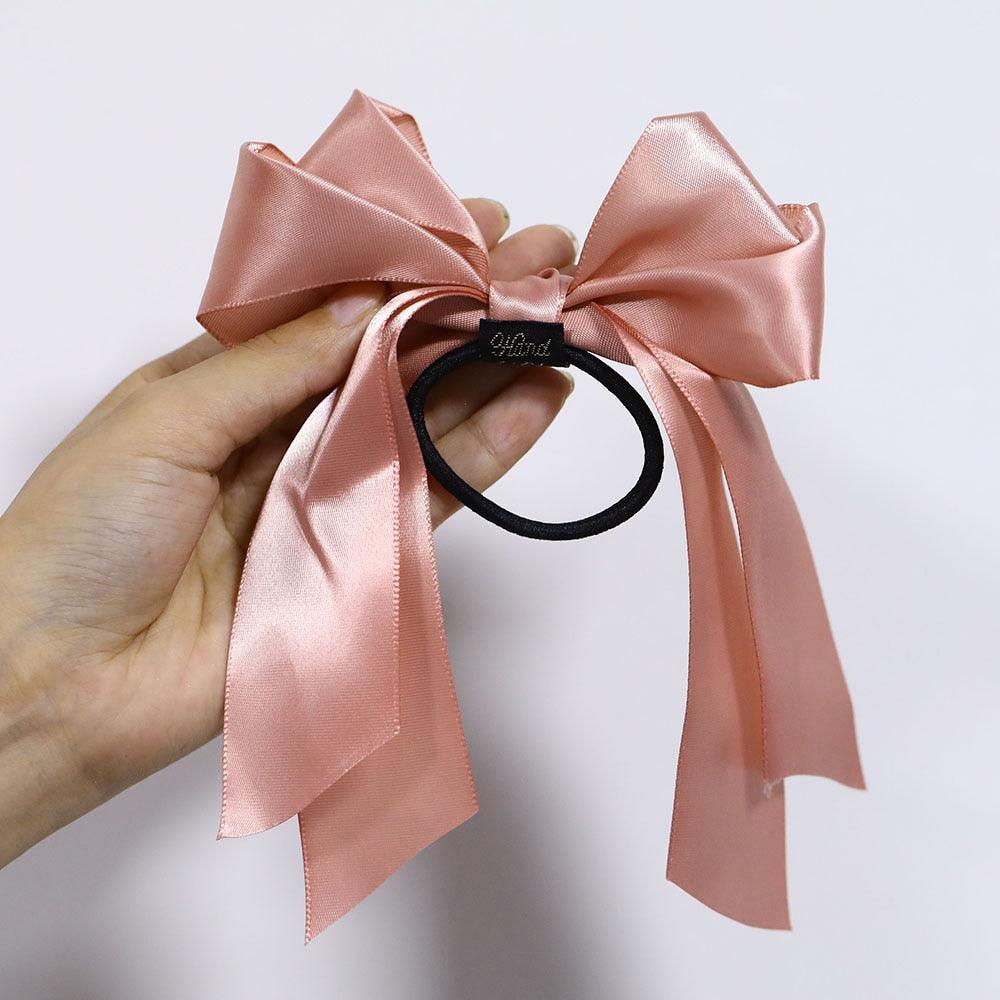 Accessoires Bandeaux Élastiques Nœud Papillon Mode Serre-tête Long Ruban Nœud Attache Cheveux Chouchous Porte-queue de Cheval Accessoires pour Femmes et Filles