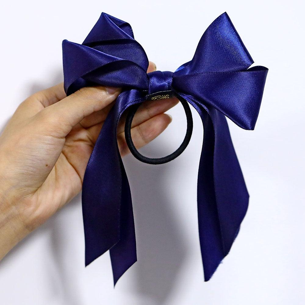 Accessoires Bandeaux Élastiques Nœud Papillon Mode Serre-tête Long Ruban Nœud Attache Cheveux Chouchous Porte-queue de Cheval Accessoires pour Femmes et Filles