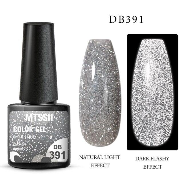 Vernis à ongles en gel scintillant réfléchissant Fashion 2022, 8 couleurs, Aurores scintillantes, Vernis à ongles en gel diamant UV permanent pour filles et femmes