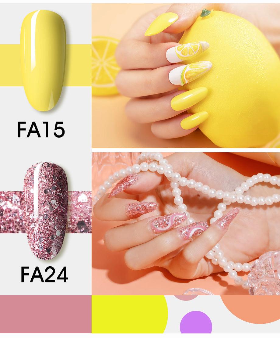Vernis à ongles gel rose brillant de luxe pour femmes, permanent, UV, populaire, de haute qualité, coloré