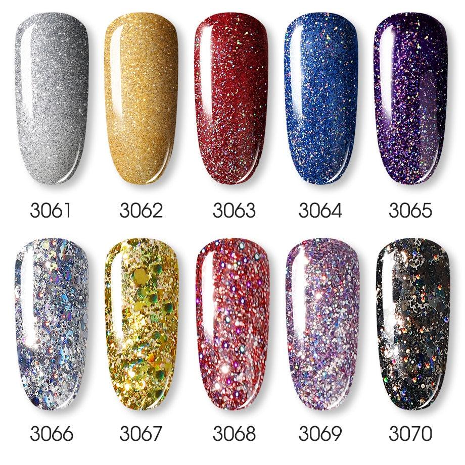 Vernis à Ongles Gel Brillant Femme Peinture Permanente Effet Brillant Mat Pour Manucure Nail Art Design Pour Femmes et Filles