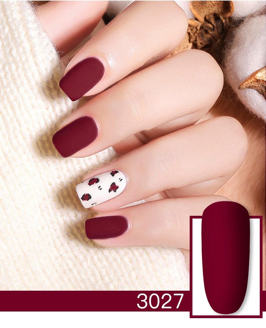 Vernis à Ongles Gel Brillant Femme Peinture Permanente Effet Brillant Mat Pour Manucure Nail Art Design Pour Femmes et Filles