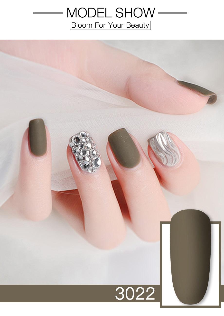 Vernis à Ongles Gel Brillant Femme Peinture Permanente Effet Brillant Mat Pour Manucure Nail Art Design Pour Femmes et Filles