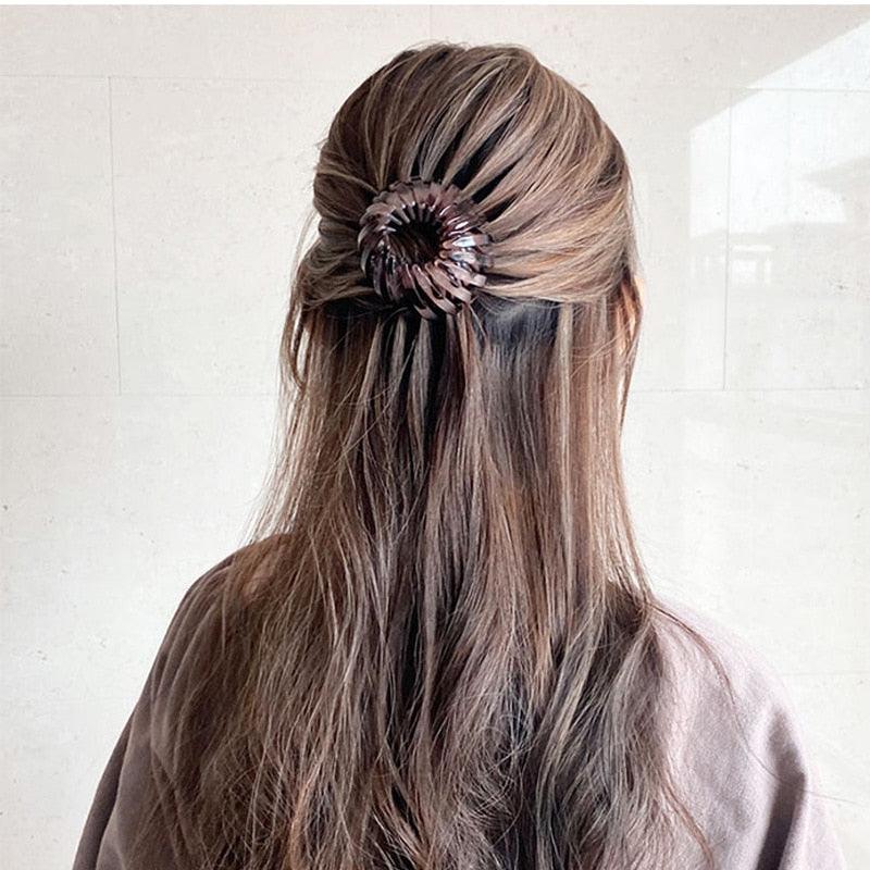 Nouvelles griffes à cheveux chignon pour femmes, pince à cheveux en forme de queue de cheval, nid d'oiseau extensible, accessoires de cheveux pour femmes, accessoires de cheveux queue de cheval pour femmes