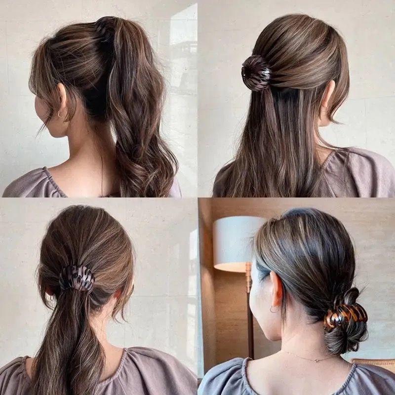 Nouvelles griffes à cheveux chignon pour femmes, pince à cheveux en forme de queue de cheval, nid d'oiseau extensible, accessoires de cheveux pour femmes, accessoires de cheveux queue de cheval pour femmes
