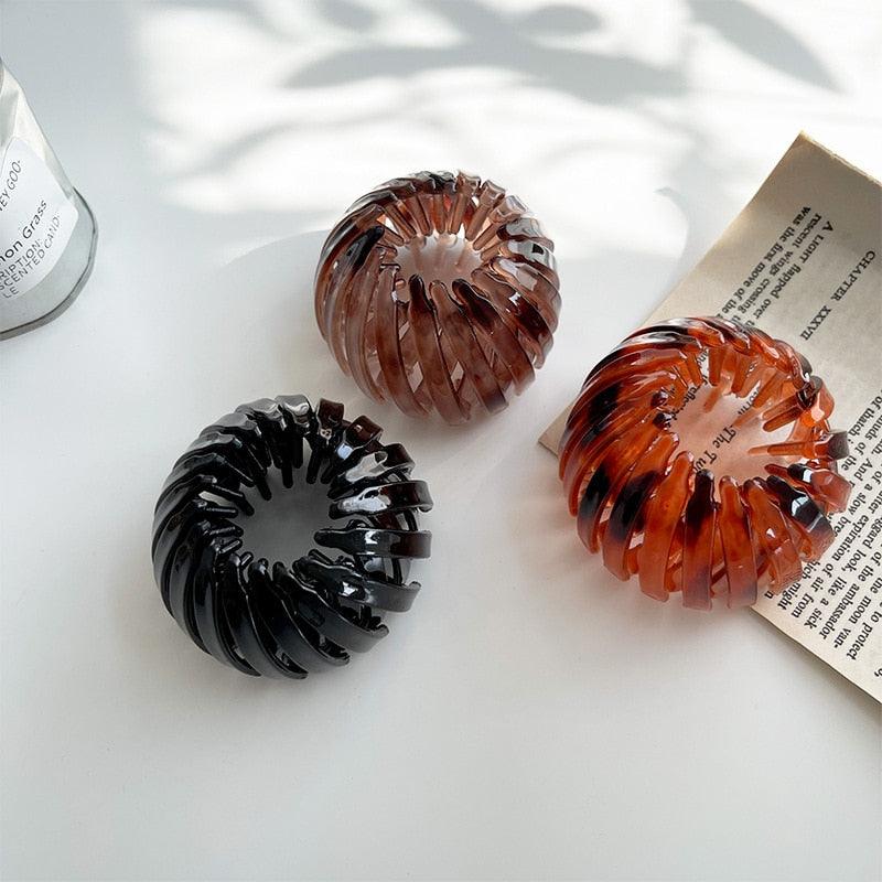 Nouvelles griffes à cheveux chignon pour femmes, pince à cheveux en forme de queue de cheval, nid d'oiseau extensible, accessoires de cheveux pour femmes, accessoires de cheveux queue de cheval pour femmes