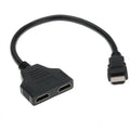 1 Câble répartiteur HDMI 1080P mâle vers double femelle, 1 entrée 2 sorties, convertisseur HDMI, câble adaptateur répartiteur HDMI pour HDTV HD LED LCD