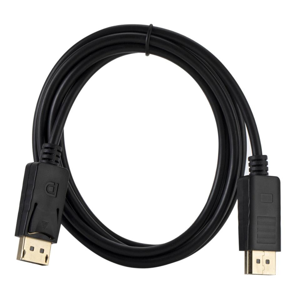 Câble adaptateur DisplayPort rapide de 1,8 m pour ordinateur, TV, projecteur, ordinateur portable, moniteur