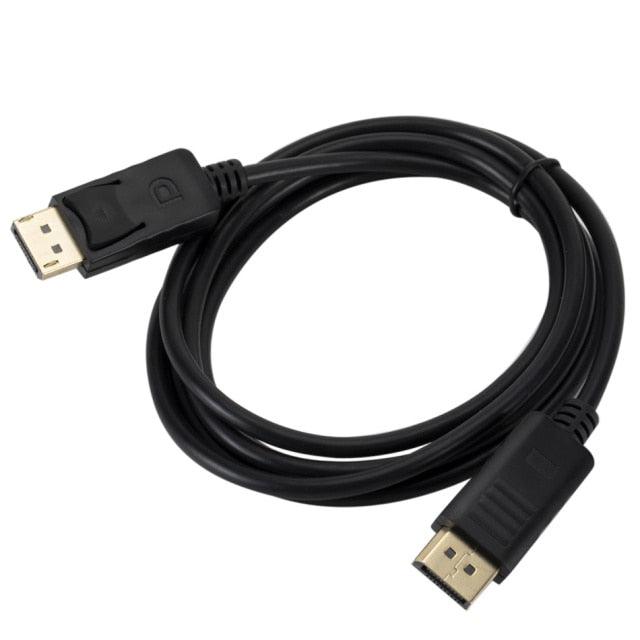 Câble adaptateur DisplayPort rapide de 1,8 m pour ordinateur, TV, projecteur, ordinateur portable, moniteur