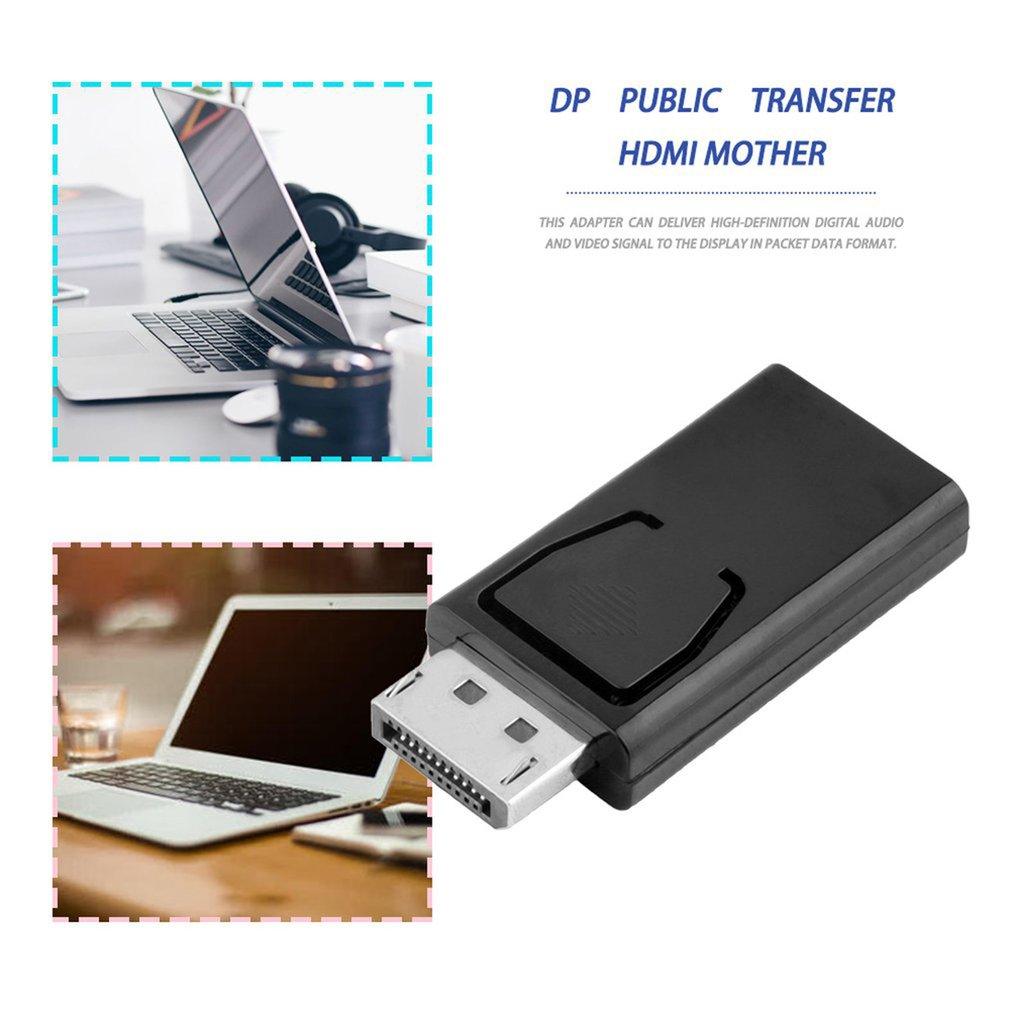 Adaptateur 4K DP vers HDMI-compatible 1080P et connecteur vidéo audio DP vers HDMI-compatible DP pour moniteur de PC portable projecteur
