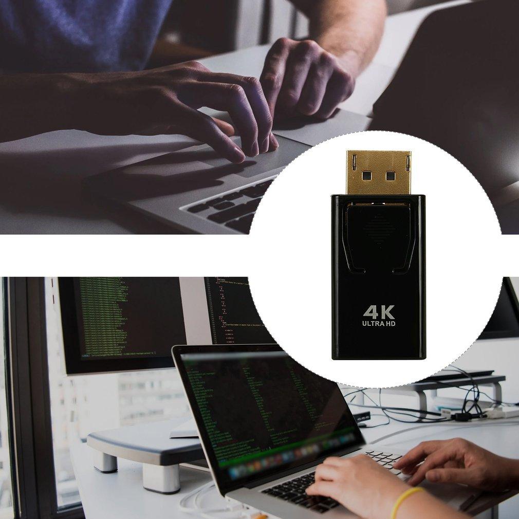 Adaptateur 4K DP vers HDMI-compatible 1080P et connecteur vidéo audio DP vers HDMI-compatible DP pour moniteur de PC portable projecteur