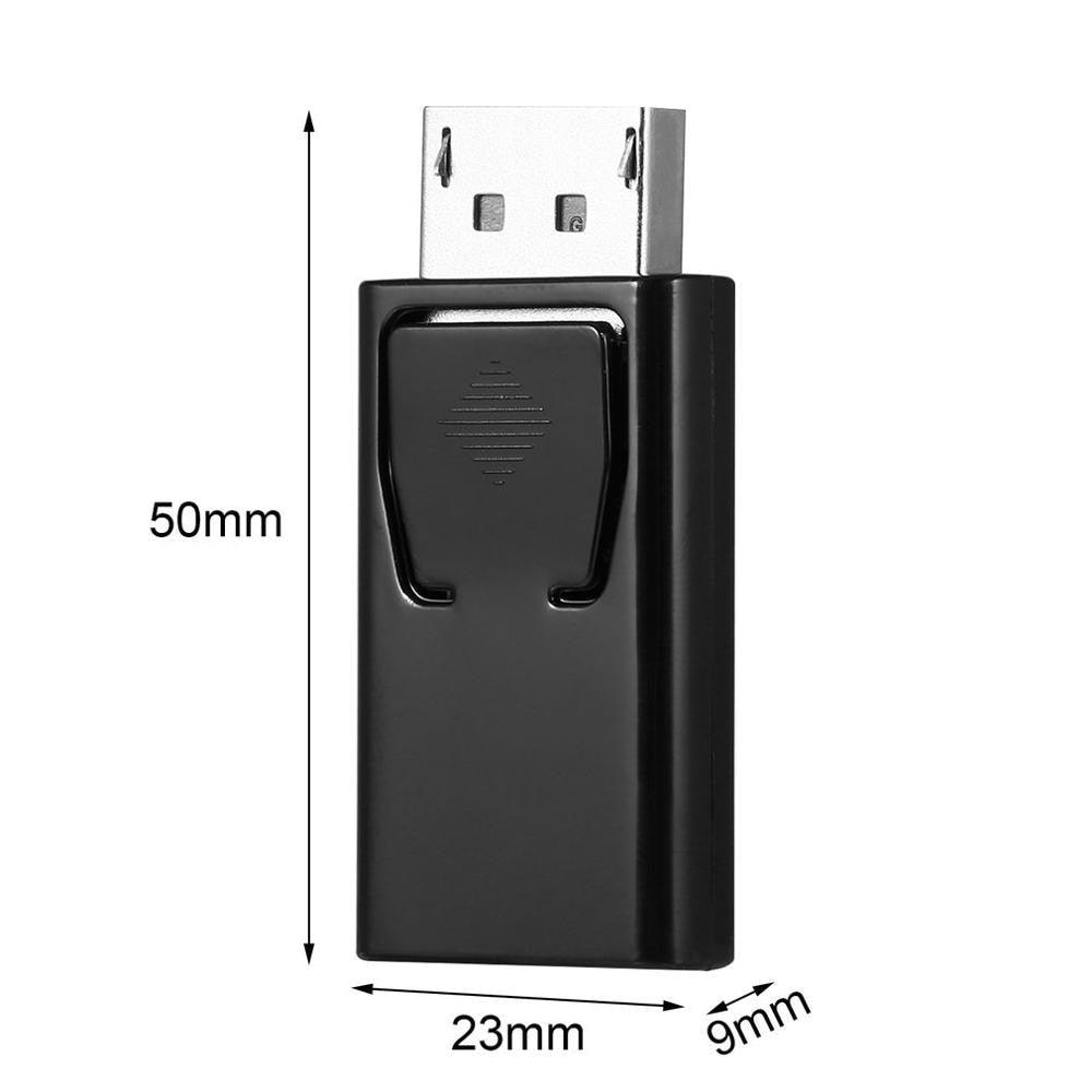 Adaptateur 4K DP vers HDMI-compatible 1080P et connecteur vidéo audio DP vers HDMI-compatible DP pour moniteur de PC portable projecteur