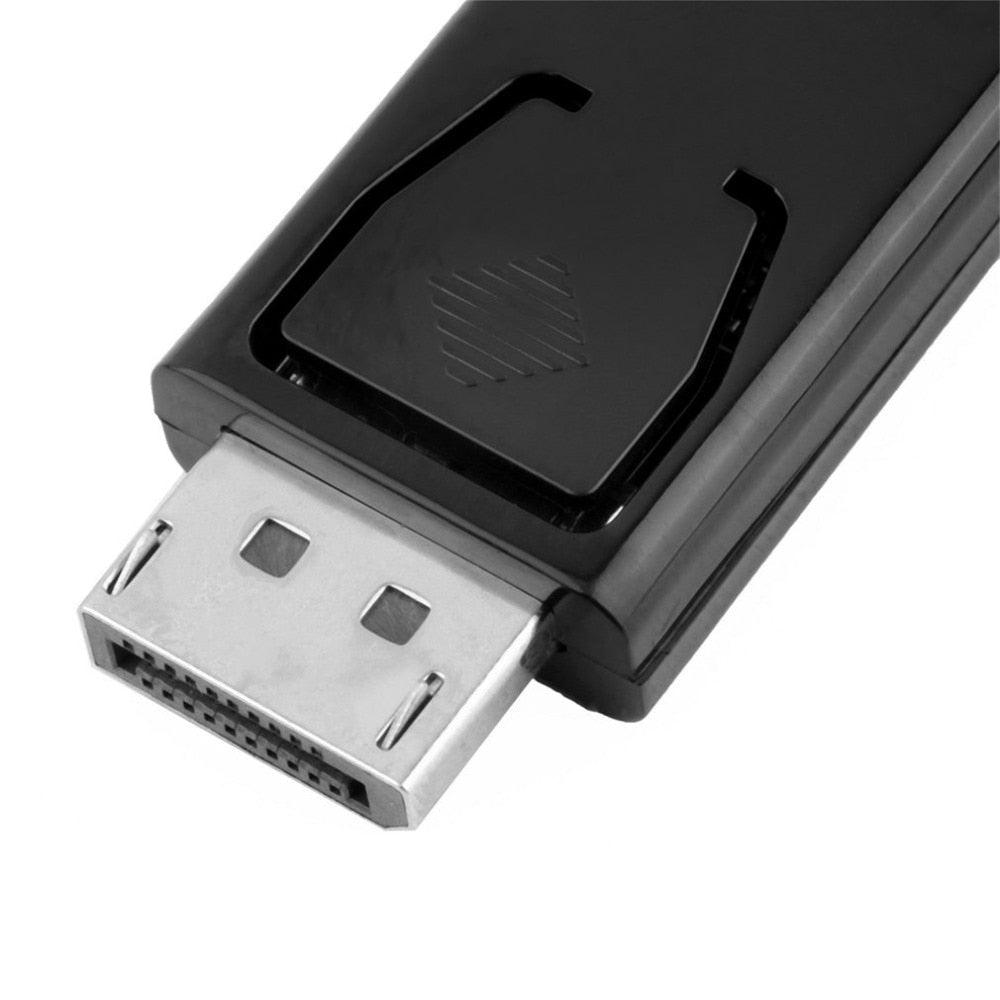 Adaptateur 4K DP vers HDMI-compatible 1080P et connecteur vidéo audio DP vers HDMI-compatible DP pour moniteur de PC portable projecteur