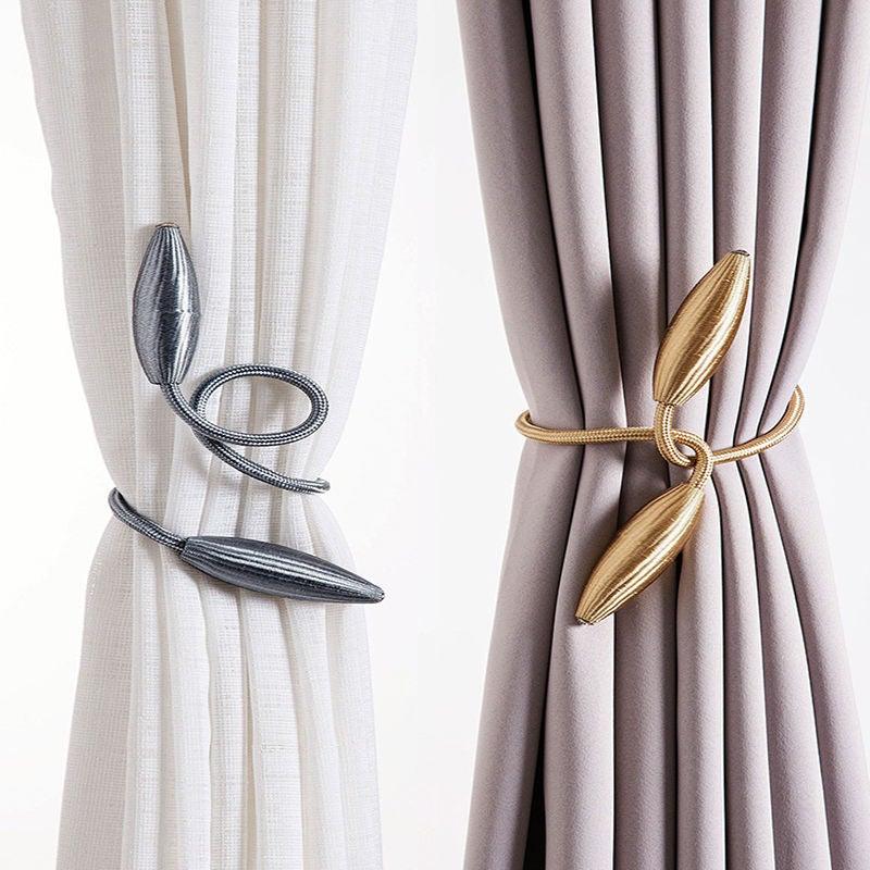 Embrasses de Rideaux Crochets de Maintien Clips Boucle en Polyester Jolis et Tendance Accessoires Décoratifs Maison Embrasses Créatives pour Fenêtres Attaches en Torsion Style Européen Supports de Rideaux Sur Mesure Décoratifs 57cm