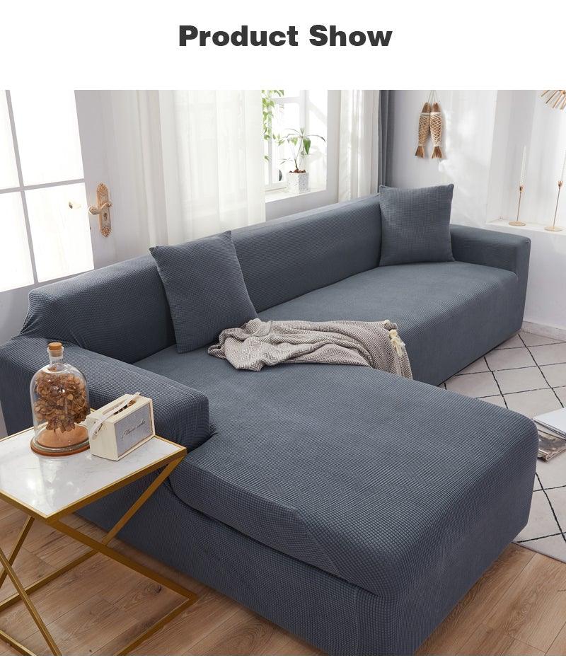 Housses de canapé élastiques élégantes pour salon, méridienne, canapé d'angle en forme de L, housse de fauteuil extensible, protecteur de meubles, housse de canapé en forme de L, housse de canapé sectionnel pour salon, housse de méridienne en tissu