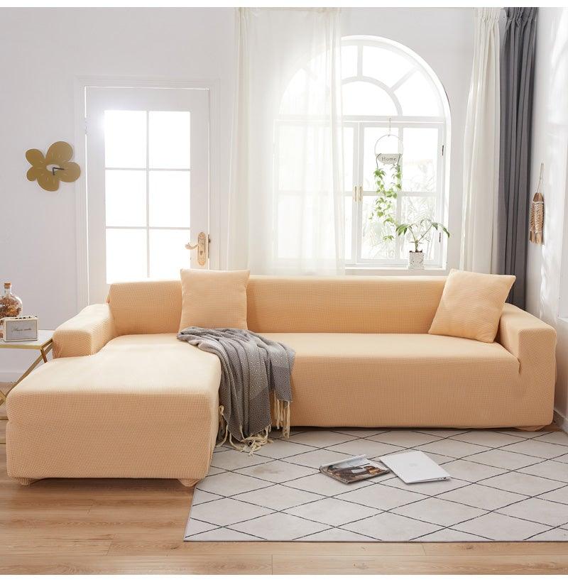 Housses de canapé élastiques élégantes pour salon, méridienne, canapé d'angle en forme de L, housse de fauteuil extensible, protecteur de meubles, housse de canapé en forme de L, housse de canapé sectionnel pour salon, housse de méridienne en tissu