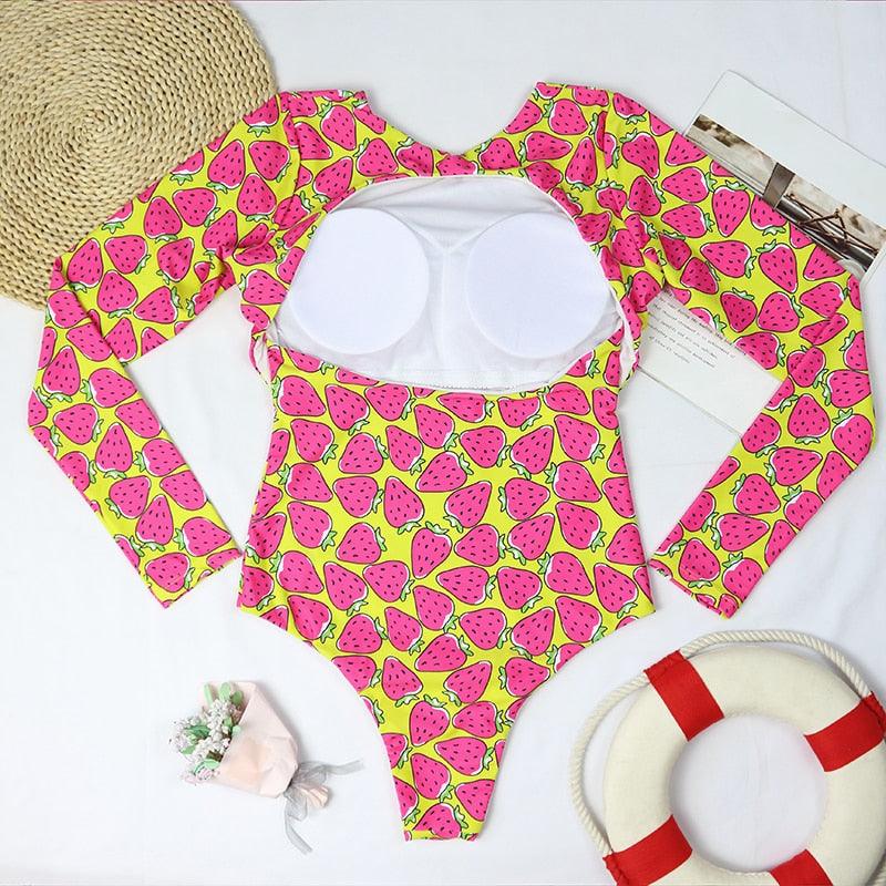 Maillot de bain de surf pour femme Bikini manches longues Maillot de bain imprimé tigre Push Up Maillot de bain d'été deux pièces Rash Guard de surf Bikini manches longues Ensemble maillot de bain