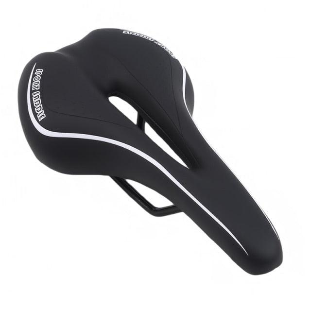 Selle de vélo souple Coussin de selle de vélo creux Siège de vélo de route VTT en mousse à mémoire de forme confortable Siège de vélo avec concept de zone ergonomique pour hommes