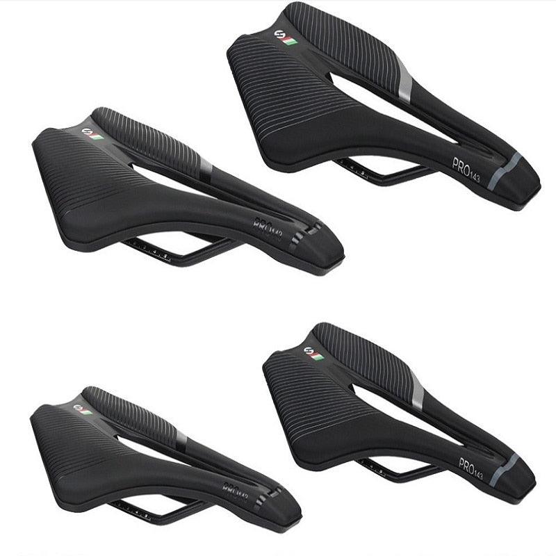 Selle de vélo souple et épaisse pour VTT et vélo de route, large coussin de siège de vélo, selle de vélo en carbone, conception ergonomique, confort optimal, selle de vélo avec mousse respirante, coussin de vélo souple pour femmes et hommes