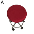 Housse de chaise ronde en tissu polyester imperméable pour siège de salle à manger, housses de chaise d'hôtel et de banquet, protection de chaise ronde, housses de tabouret de bar lavables, housses de coussin de tabouret élastiques pour chaises de bar