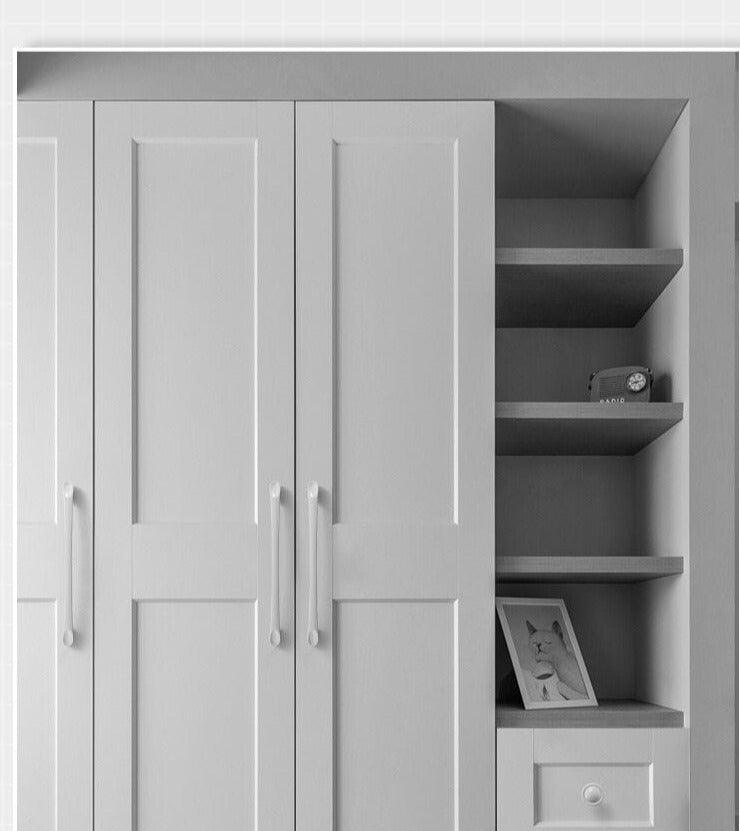 Poignées de tiroir, armoire, meubles de cuisine, poignées pour bouton d'armoire, tiroir, meubles, cuisine, bouton de simplicité, blanc, acier inoxydable, tube creux, barres de traction, bouton d'armoire pour quincaillerie de meubles de cuisine
