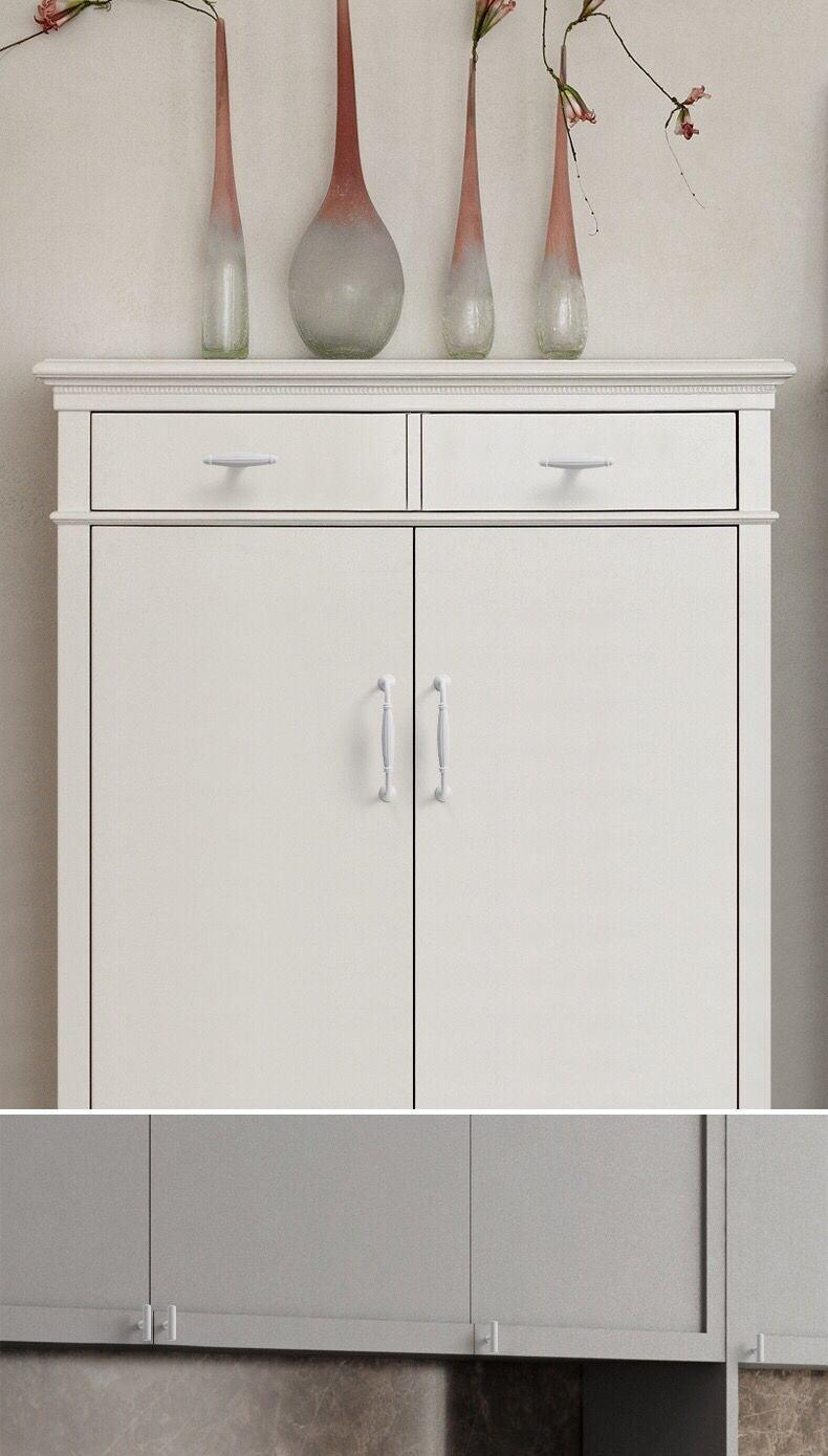 Poignées de tiroir, armoire, meubles de cuisine, poignées pour bouton d'armoire, tiroir, meubles, cuisine, bouton de simplicité, blanc, acier inoxydable, tube creux, barres de traction, bouton d'armoire pour quincaillerie de meubles de cuisine