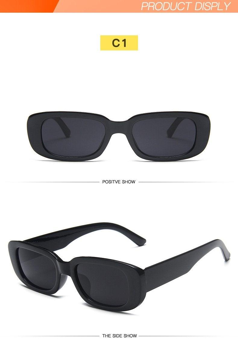 Lunettes de soleil rétro rectangulaires pour femmes, nouvelles lunettes de forme ovale pour femmes/hommes, nouvelles lunettes de vue rétro carrées pour femmes, montures de designer de luxe