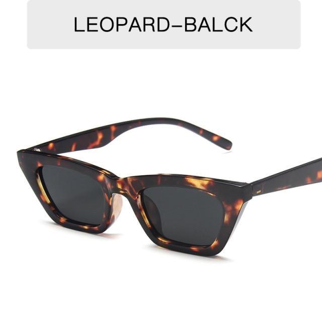 Lunettes de soleil rectangulaires noires pour femmes, style rétro, lunettes de conduite, lunettes de soleil œil de chat vintage, petites lunettes de soleil cool pour femmes, lunettes de luxe