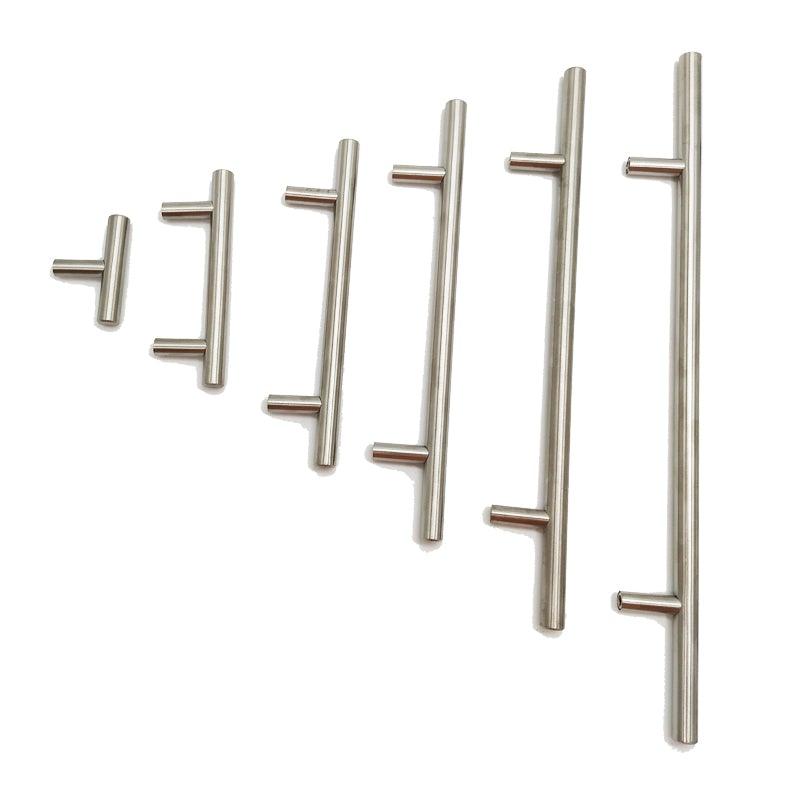 Poignée en T de porte de cuisine en acier inoxydable, bouton de meuble, poignée de meuble, poignée de tiroir de placard, tirettes de tiroir en acier inoxydable, bouton de placard pour quincaillerie de meubles de cuisine