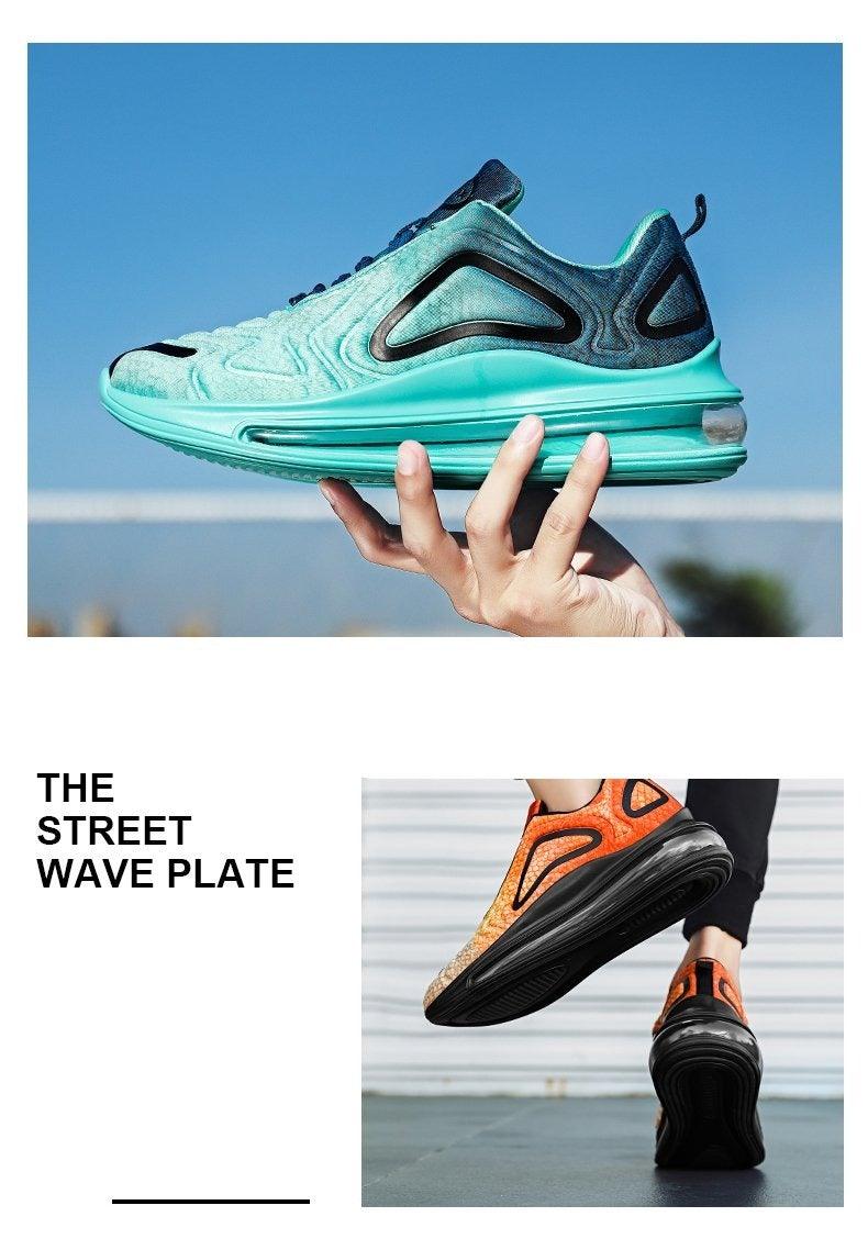 Baskets homme mode haute qualité en maille respirante, baskets décontractées confortables couleurs mélangées, baskets de luxe antidérapantes, baskets de sport athlétiques pour la marche.