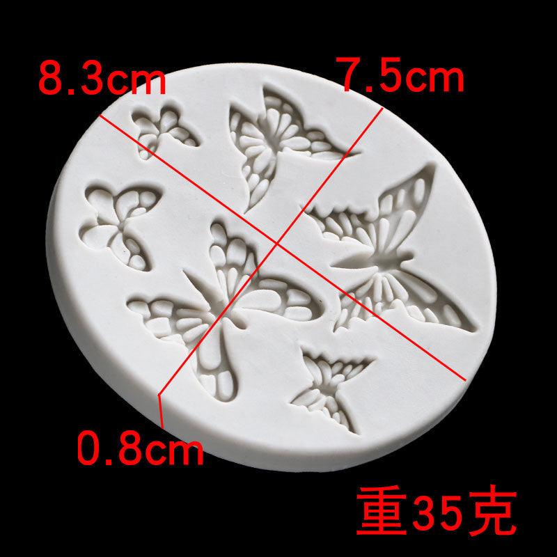 Moule créatif en silicone en forme de papillon pour fondant, bougie, résine, moules à gâteaux faits maison, accessoires de cuisine, moule en silicone de qualité alimentaire, réutilisable pour glaçons et bonbons