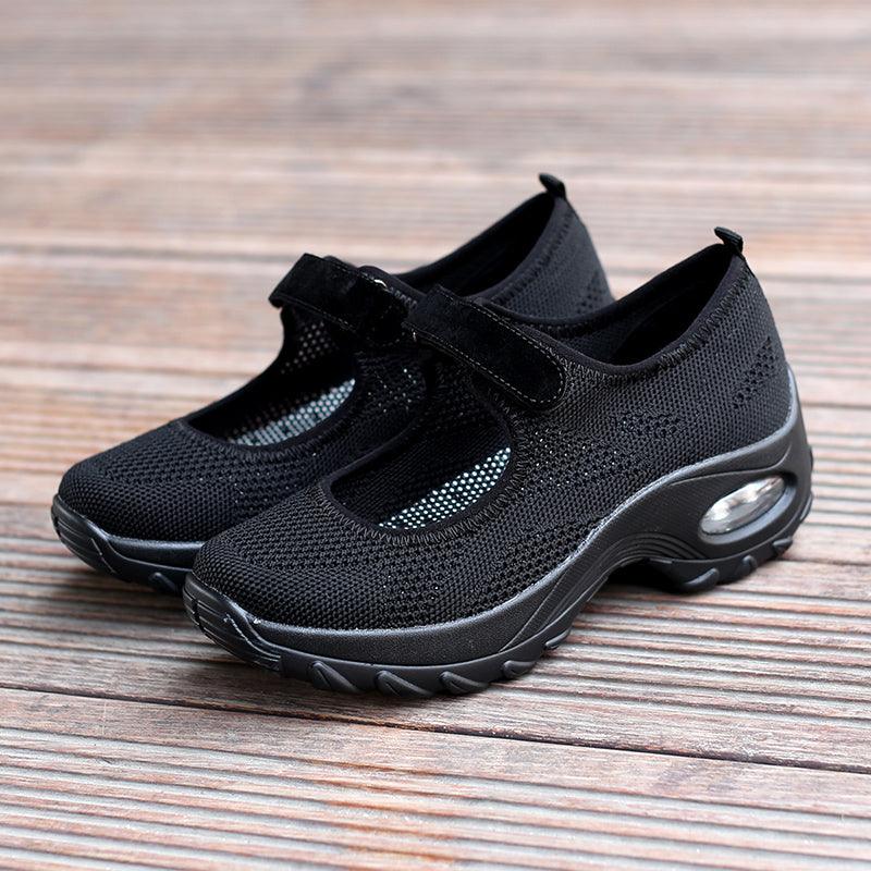 Nouvelles Chaussures Plates à Coussin d'Air pour Femmes Baskets en Maille Respirantes pour Femmes Chaussures Décontractées Rehaussées Chaussures à Coussin d'Air pour Femmes Baskets en Maille Respirantes Chaussures Plates pour Femmes