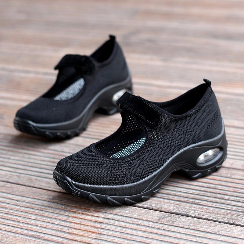 Nouvelles Chaussures Plates à Coussin d'Air pour Femmes Baskets en Maille Respirantes pour Femmes Chaussures Décontractées Rehaussées Chaussures à Coussin d'Air pour Femmes Baskets en Maille Respirantes Chaussures Plates pour Femmes