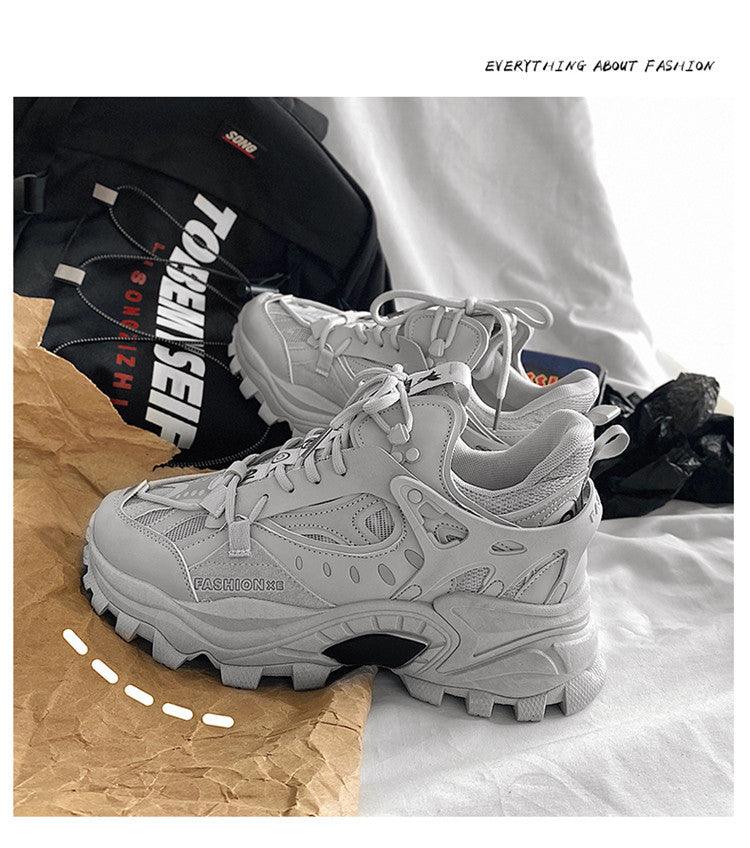 Baskets de luxe pour hommes, baskets blanches, baskets homme haute couture confortables, baskets mode respirantes, chaussures de sport décontractées absorption des chocs pour la course.