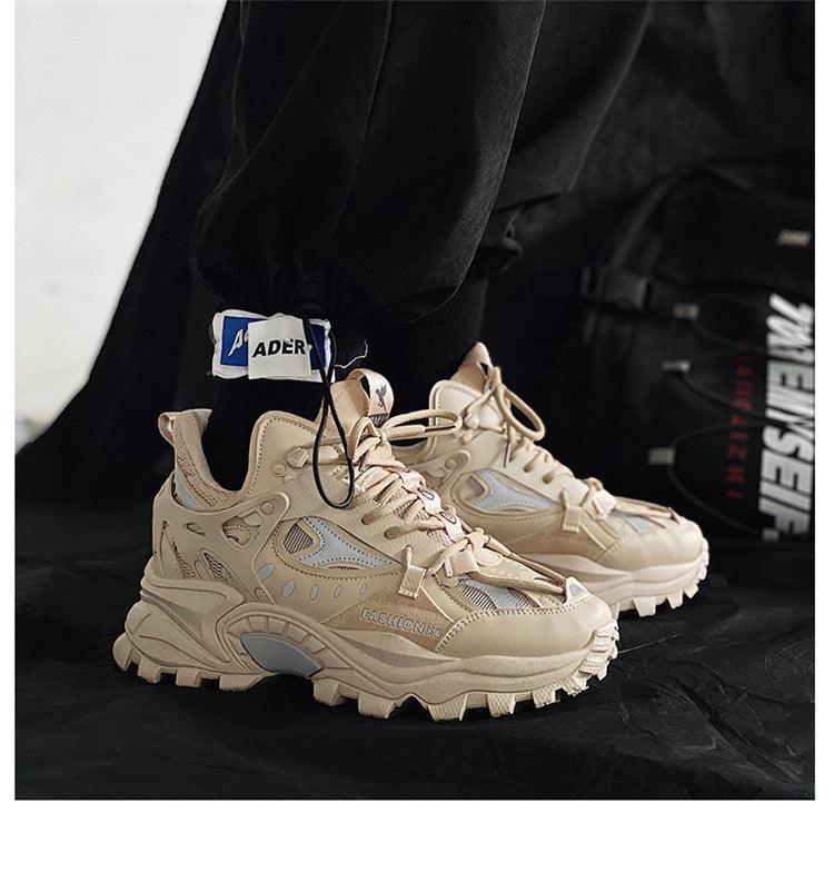 Baskets de luxe pour hommes, baskets blanches, baskets homme haute couture confortables, baskets mode respirantes, chaussures de sport décontractées absorption des chocs pour la course.