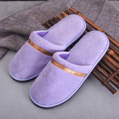 Pantoufles confortables classiques en peluche étoiles épaississantes antidérapantes pour chambre d'hôtel, pantoufles de maison pour femmes, pantoufles de chambre pour femmes, chaudes, douces, unisexe, pour intérieur et extérieur