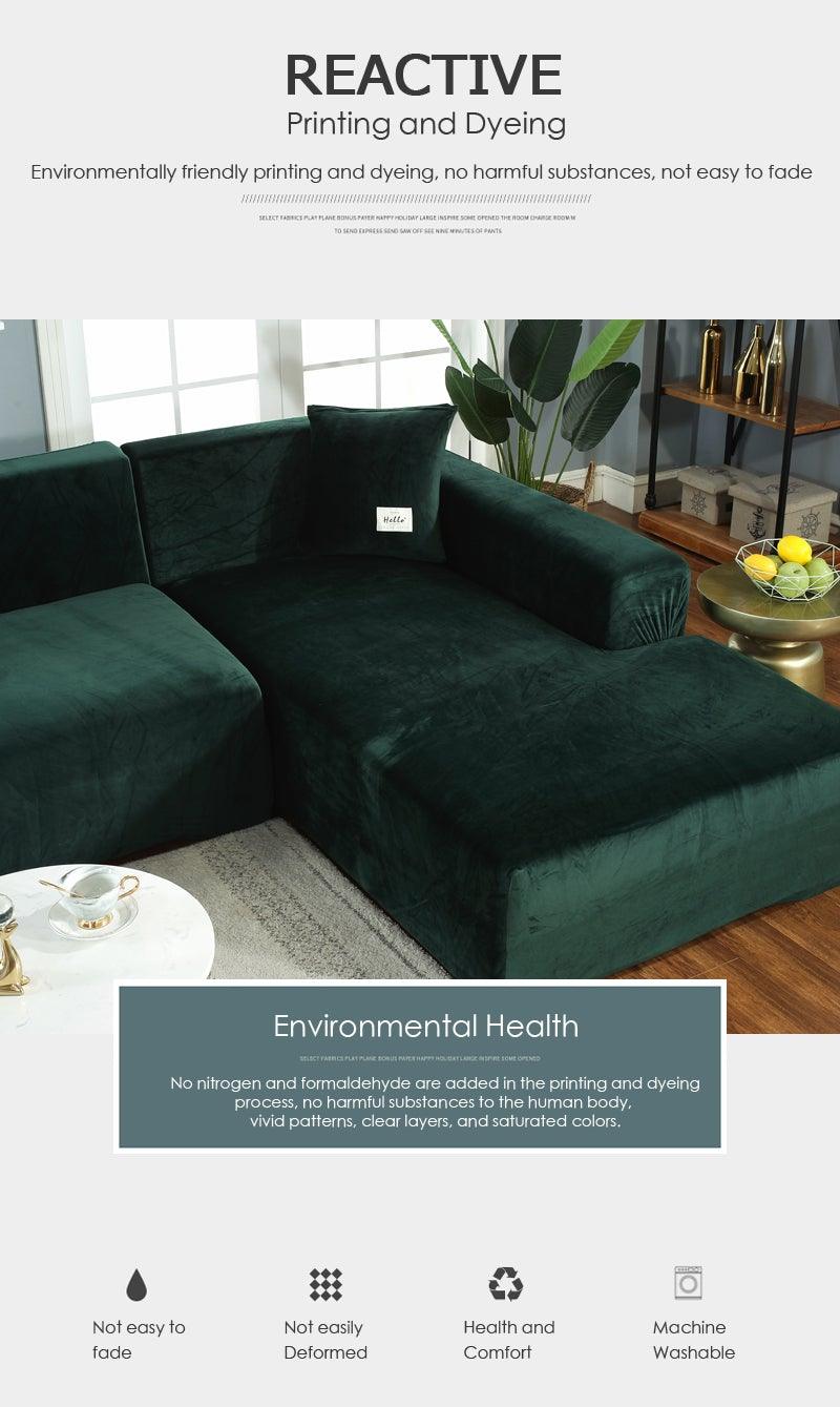 Housse de canapé extensible – Revêtement de canapé de salon – Housse de meuble lavable en machine – Housses de canapé élastiques – Méridienne pour salon – Fauteuil d'angle – Housse de coussin élastique – Housse de canapé 3 places pour la maison