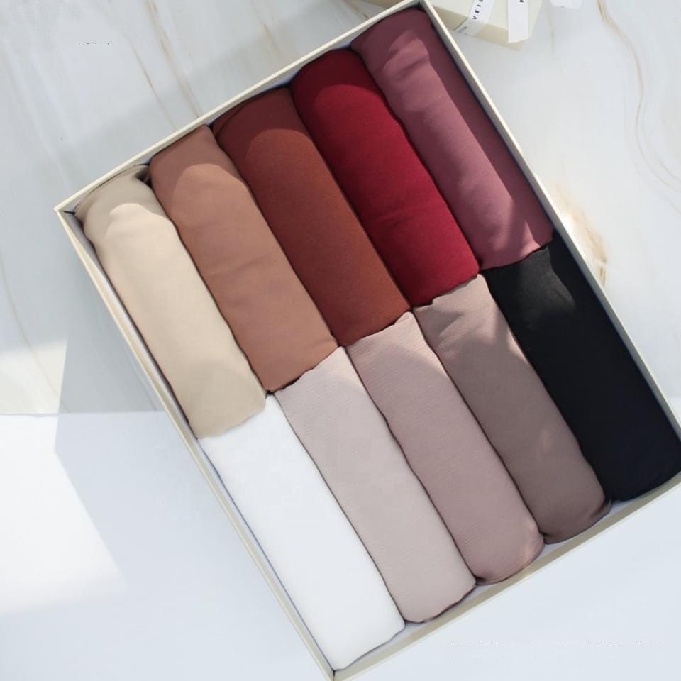 Écharpe de luxe en mousseline unie longue et douce, châle, foulard léger, foulard instantané prêt à porter, élégant foulard hijab, châle musulman, hijabs islamiques, foulard arabe pour femmes