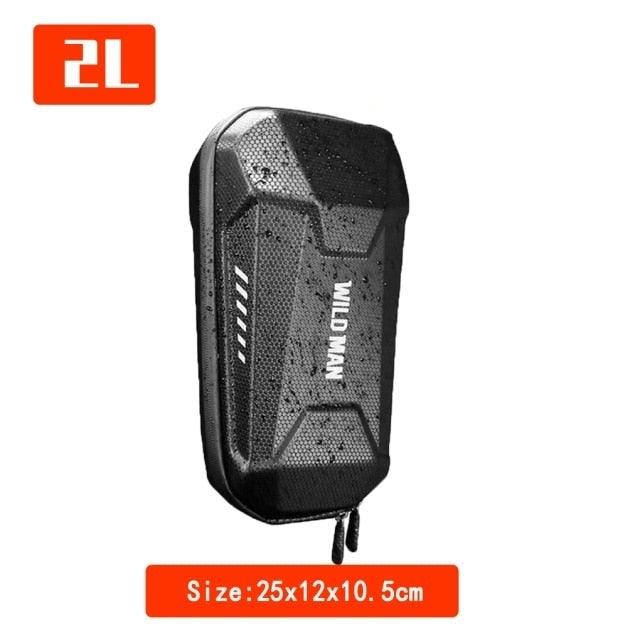 Sac avant de trottinette électrique étanche EVA coque rigide réfléchissant sac de guidon suspendu sac de rangement coque rigide étanche sac de rangement pour trottinettes trottinettes électriques vélos pliants