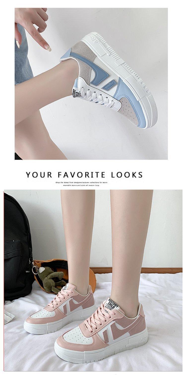 Chaussures plates pour femmes, baskets décontractées, respirantes, vulcanisées, à lacets, confortables pour la marche, blanches, à bout rond, à plateforme, décontractées, sportives, mignonnes, pour la mode et l'école
