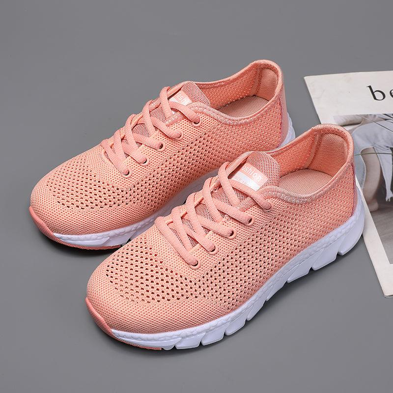 Nouvelles baskets en maille pour femmes, chaussures plates respirantes pour femmes, légères, antidérapantes, pour le sport, la course à pied, chaussures de marche à la mode, respirantes et antidérapantes pour femmes