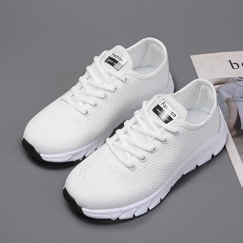 Nouvelles baskets en maille pour femmes, chaussures plates respirantes pour femmes, légères, antidérapantes, pour le sport, la course à pied, chaussures de marche à la mode, respirantes et antidérapantes pour femmes