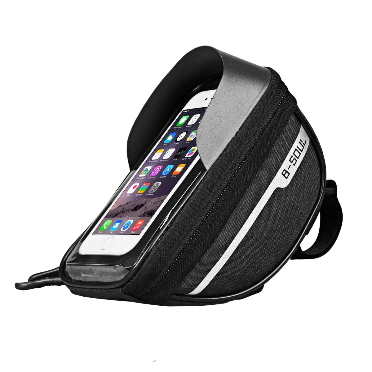 Sacoche de cadre pour téléphone portable, support de guidon, écran tactile, étanche, accessoires de cyclisme, pochette compatible avec les smartphones