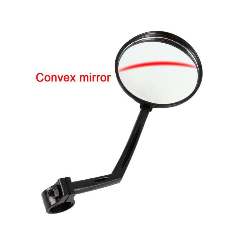 Rétroviseurs arrière de vélo Rotation en degrés Rétroviseurs de vélo adaptés aux VTT et vélos de route Rétroviseur de sécurité Vue arrière réglable Rotatif HD Grand angle Cyclisme Miroir Convexe en Acrylique Transparent