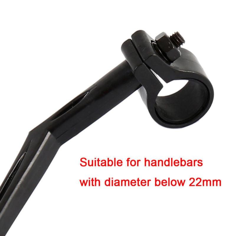 Rétroviseurs arrière de vélo Rotation en degrés Rétroviseurs de vélo adaptés aux VTT et vélos de route Rétroviseur de sécurité Vue arrière réglable Rotatif HD Grand angle Cyclisme Miroir Convexe en Acrylique Transparent